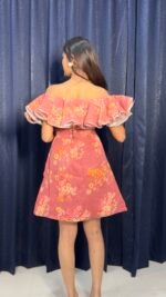 Blooming Ruffle Off-Shoulder Floral Dress - Image 2