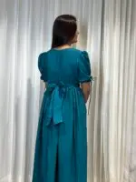 Ocean Whisper Tie-Back Dress - Image 5